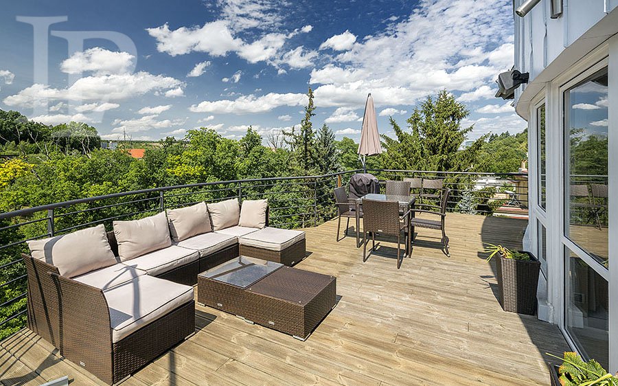 Unique generously proportioned apartment with terrace, 274 m2, Prague 5