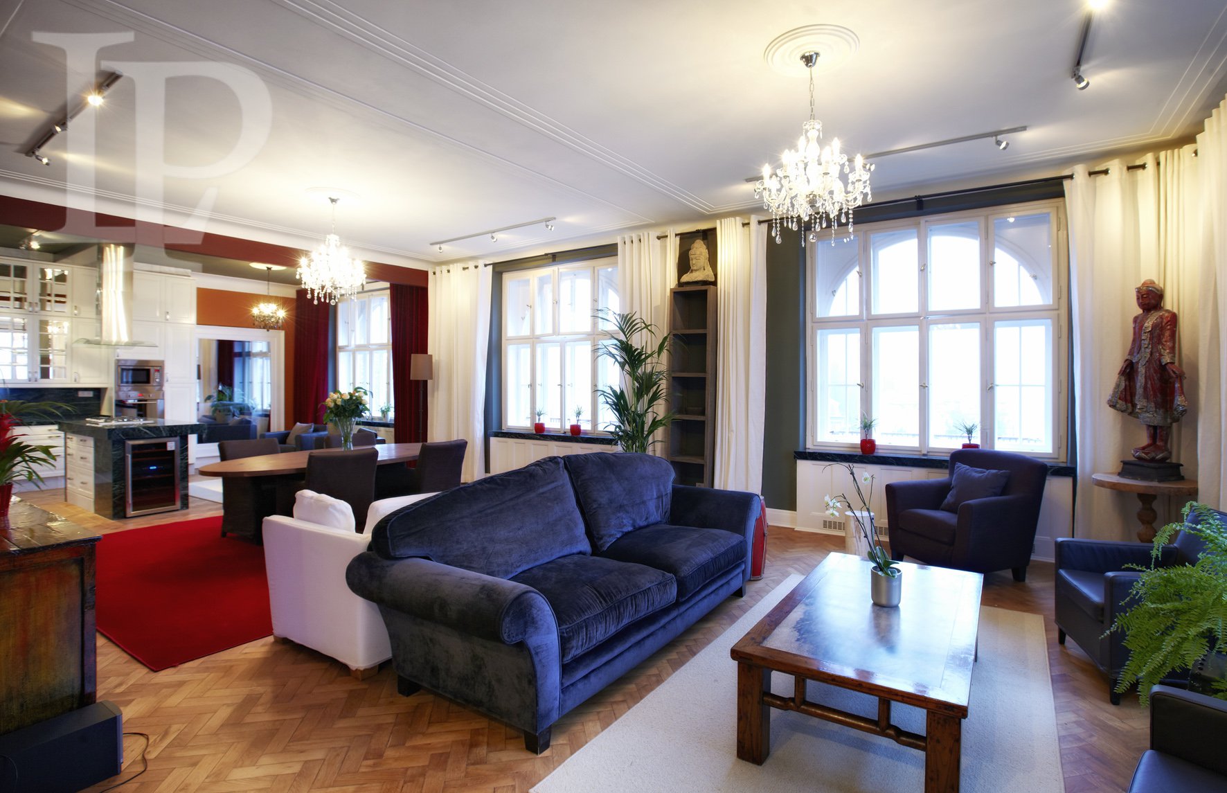 Luxuriously representative penthouse with a terrace, Prague 1, 550 m2