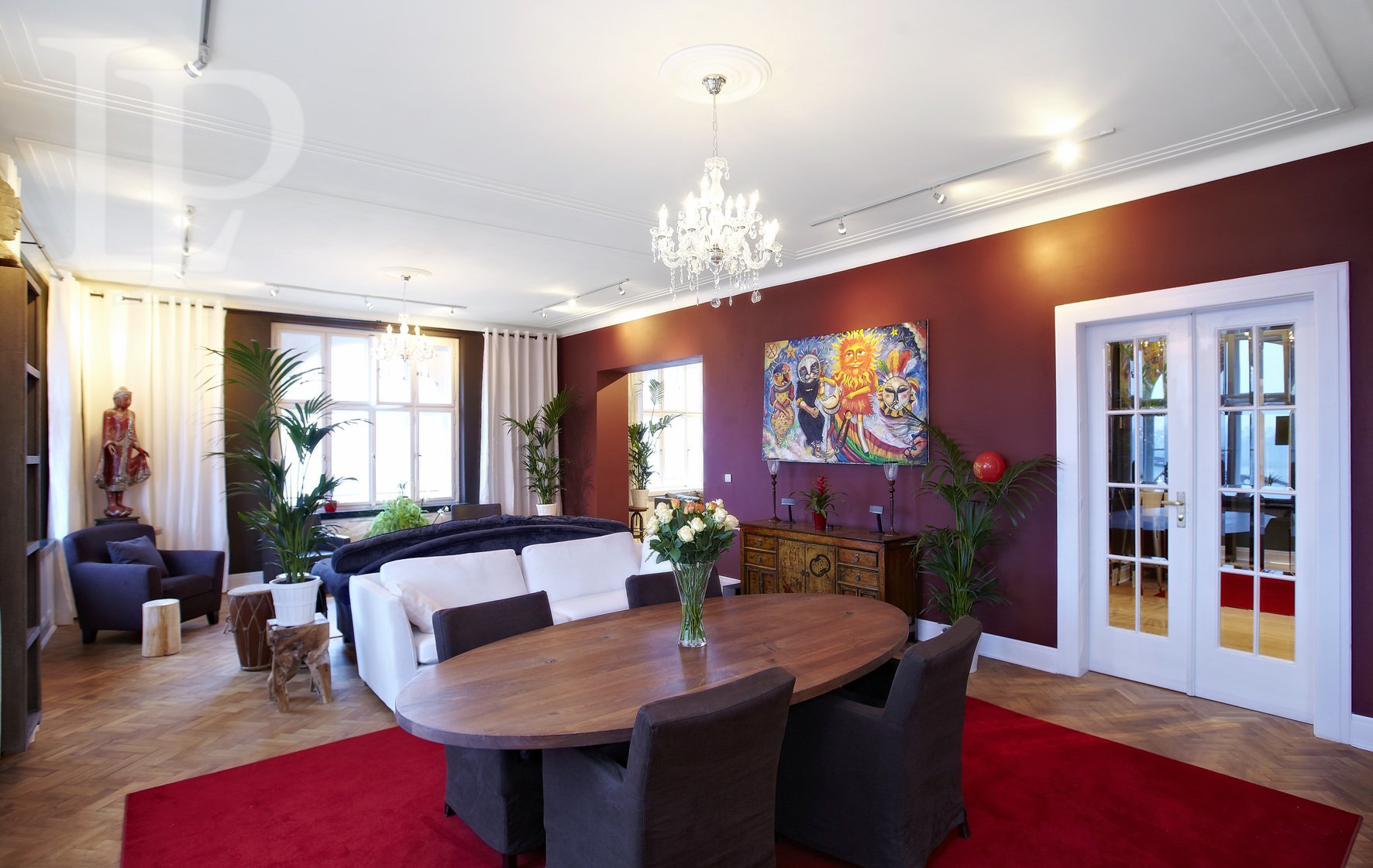 Luxuriously representative penthouse with a terrace, Prague 1, 550 m2