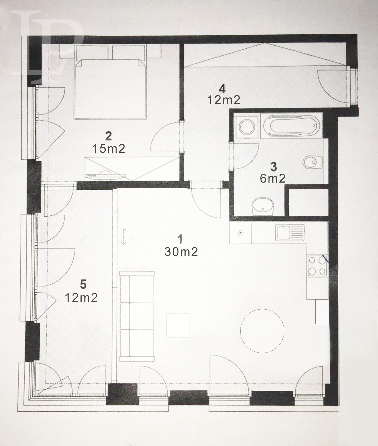 Luxusní kompletně zařízený byt 3kk 74 m² Praha 3 Žižkov