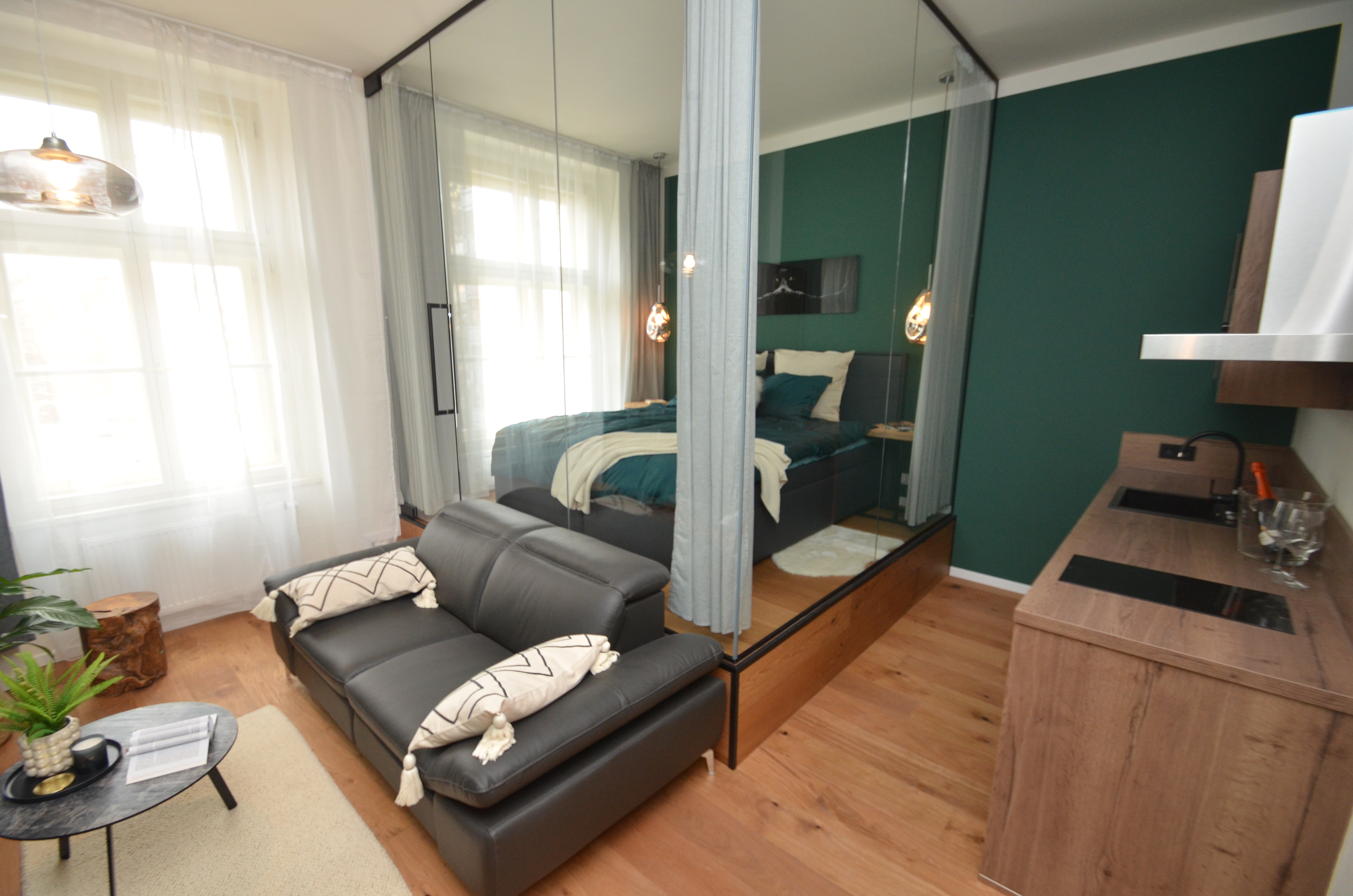 Luxusní bydlení v srdci Karlína s balkonem, 1+kk, 33,8m2